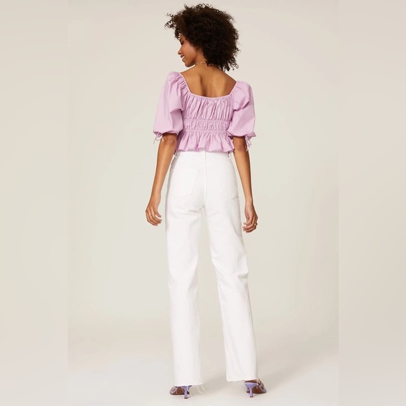 Staud Lavender Faye Top size 10 rent the runway - Picture 3 of 5